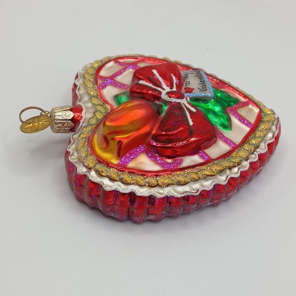 RADKO Christopher Radko Heart Sweet as Candy Valentine ornament - Picture 6 of 6
